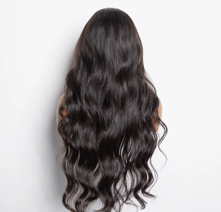 “London” 13x6 Glueless 3D Cap Pre-bleached Body Wave Transparent Lace Front Wig 150% Density