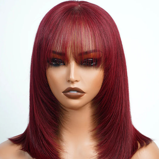 “Eve” Glueless Short Straight Bob Wig