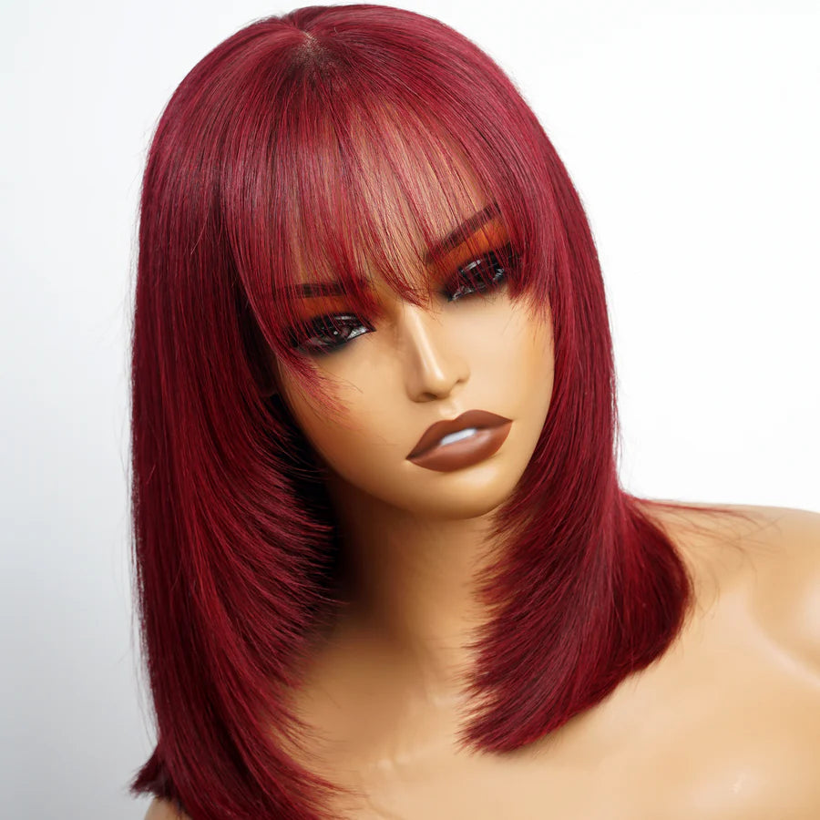 “Eve” Glueless Short Straight Bob Wig