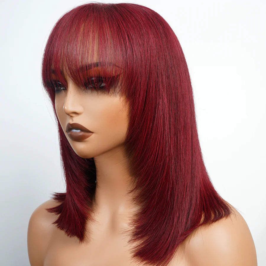 “Eve” Glueless Short Straight Bob Wig