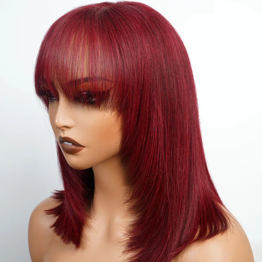 “Eve” Glueless Short Straight Bob Wig