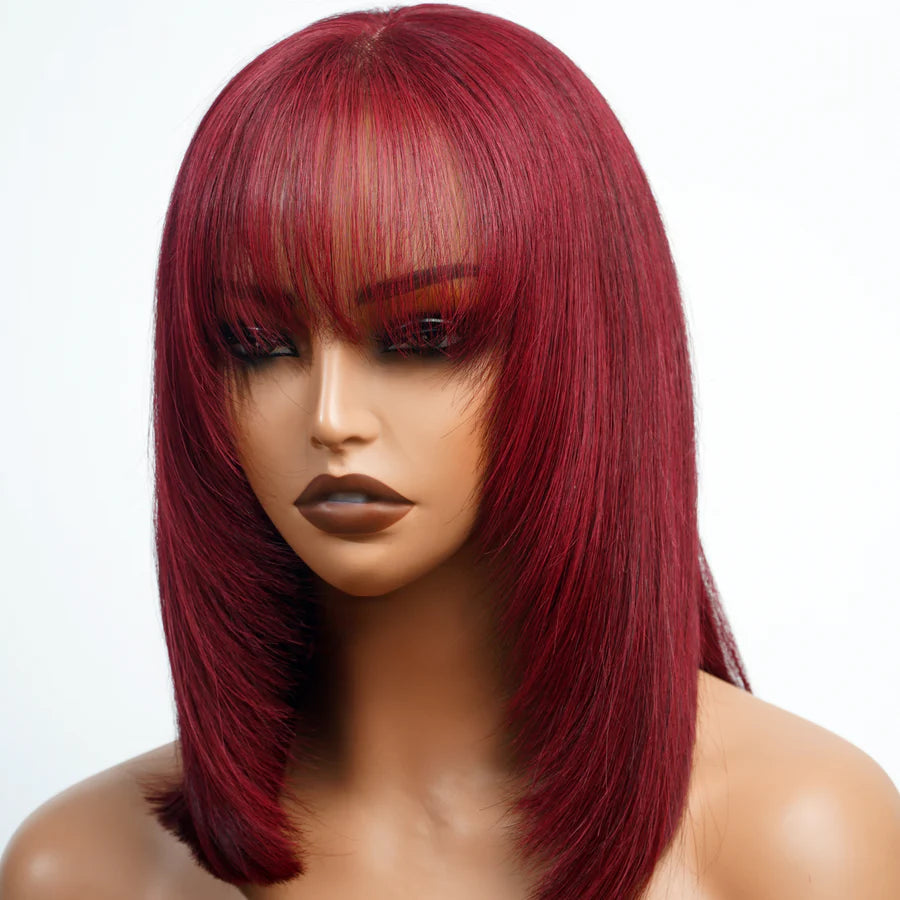 “Eve” Glueless Short Straight Bob Wig