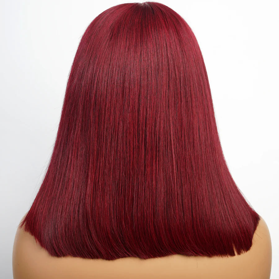 “Eve” Glueless Short Straight Bob Wig