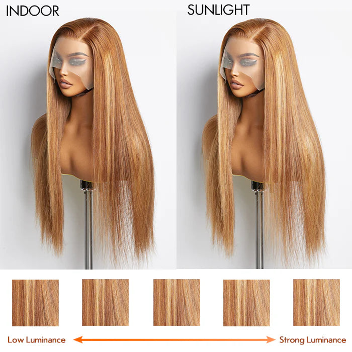 “LYRIC “ 18-24 Inch Pre-Plucked 13"x4" Lace Front Straight Wig Free Part 150% Density-100% Human Hair