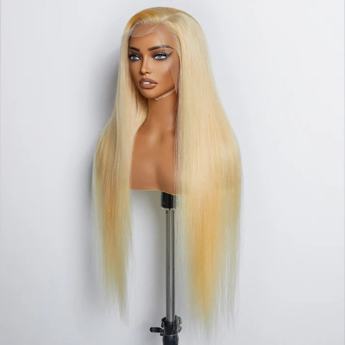 “ BECCA” 26-30 Inches Pre-Plucked 13"x4" #613 Straight Lace Frontal Wig 200% Density-100% Human Hair