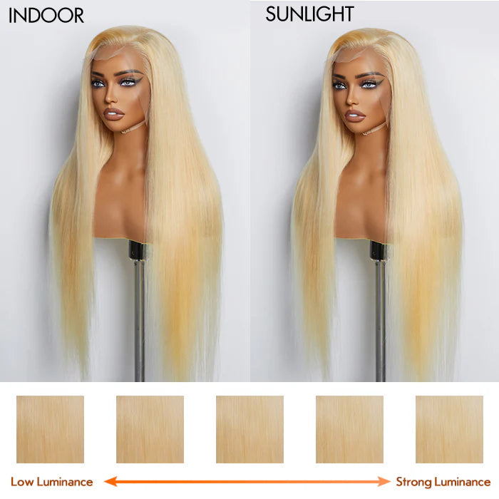 “ BECCA” 26-30 Inches Pre-Plucked 13"x4" #613 Straight Lace Frontal Wig 200% Density-100% Human Hair