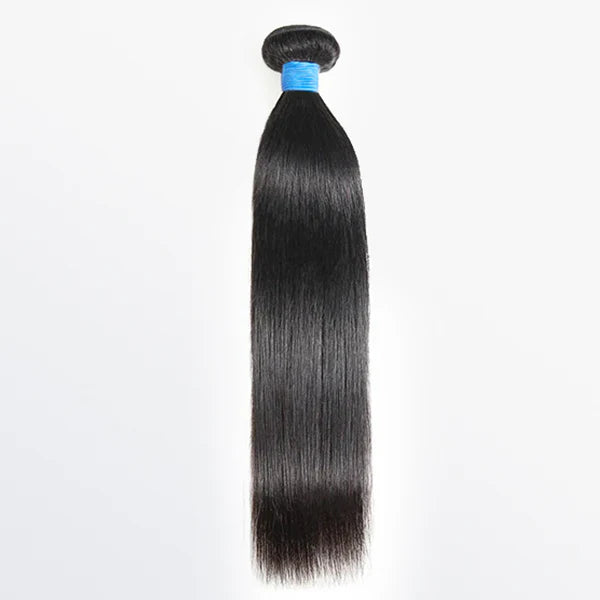 10-36 Inch Straight Virgin Brazilian Hair #1B Natural Black