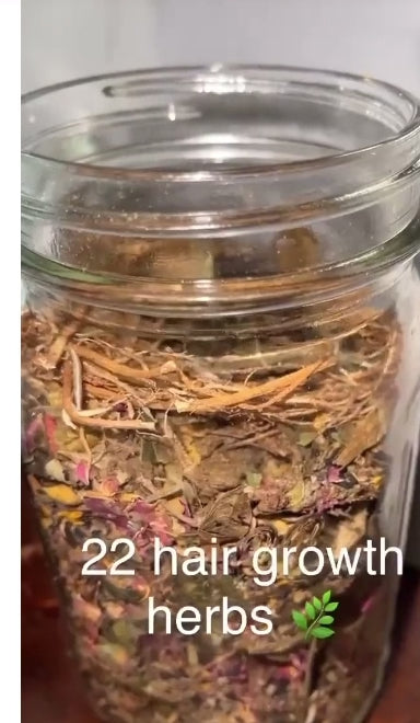 Growing It “Thick & Long” 22+ Herbal Hair Oil Stimulating Fast Acting Hair Growth Oil With Herbs Infused For thickness and length